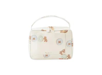 GELATO PIQUE Donut Bear Pattern Diaper Pouch "Cream"