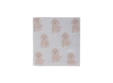 GELATO PIQUE Fluffy Toy Poodle Hand Towel "Blue"