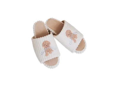 GELATO PIQUE Toy Poodle Ribloom Shoes "Beige"
