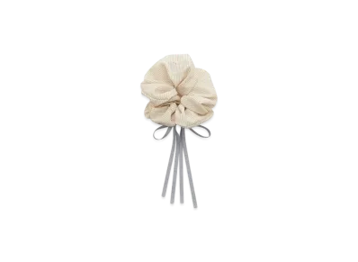 GELATO PIQUE Striped Ribbon Scrunchie "Yellow"