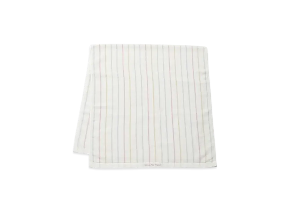 GELATO PIQUE Colorful Striped Bath Towel "Off White"