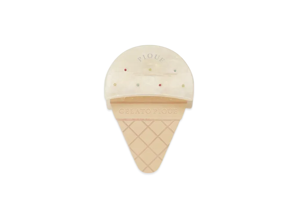 GELATO PIQUE Jeweled Hair Clip "Off White"