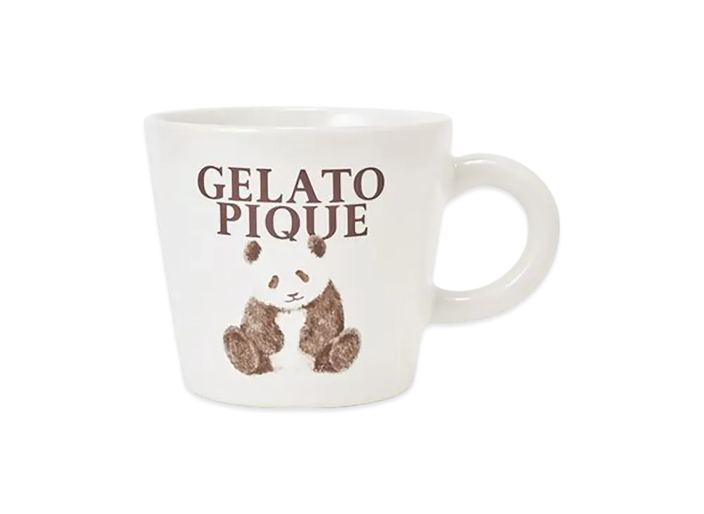GELATO PIQUE Panda Pattern Mug "Off White"