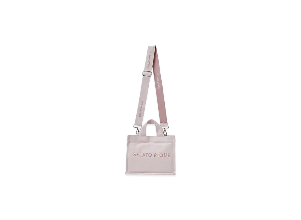 GELATO PIQUE Canvas Logo Shoulder Bag "Pink"