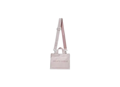 GELATO PIQUE Canvas Logo Shoulder Bag "Pink"