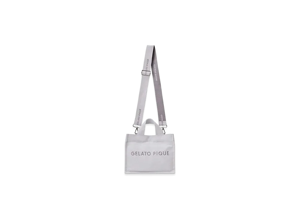 GELATO PIQUE Canvas Logo Shoulder Bag "Blue"