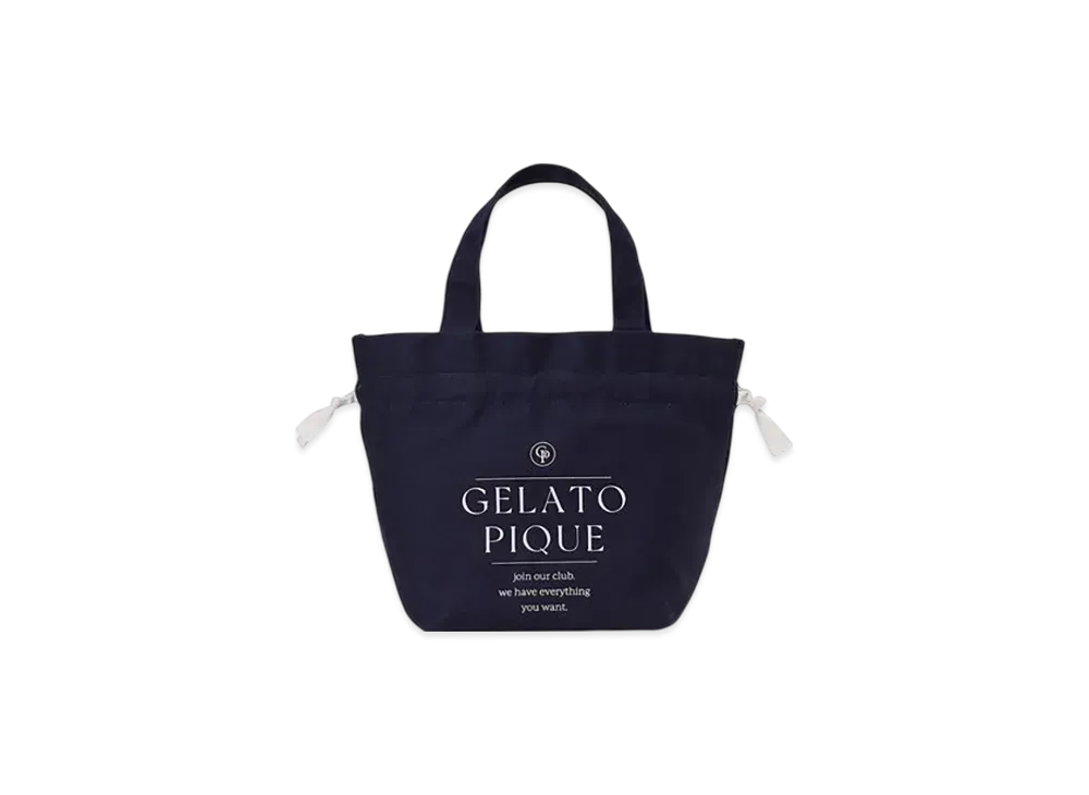 GELATO PIQUE 3 Pattern Lunch Tote "Navy"