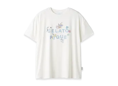 GELATO PIQUE x DRAGON QUEST Women's One Point T-Shirt "Off White"