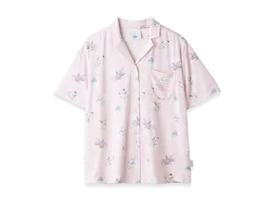 GELATO PIQUE x DRAGON QUEST Women's Allover Pattern S/S Shirt "Pink"