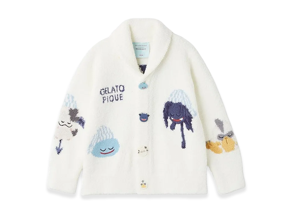 GELATO PIQUE x DRAGON QUEST Kids Powder Assorted Monster Cowichan "Off White"
