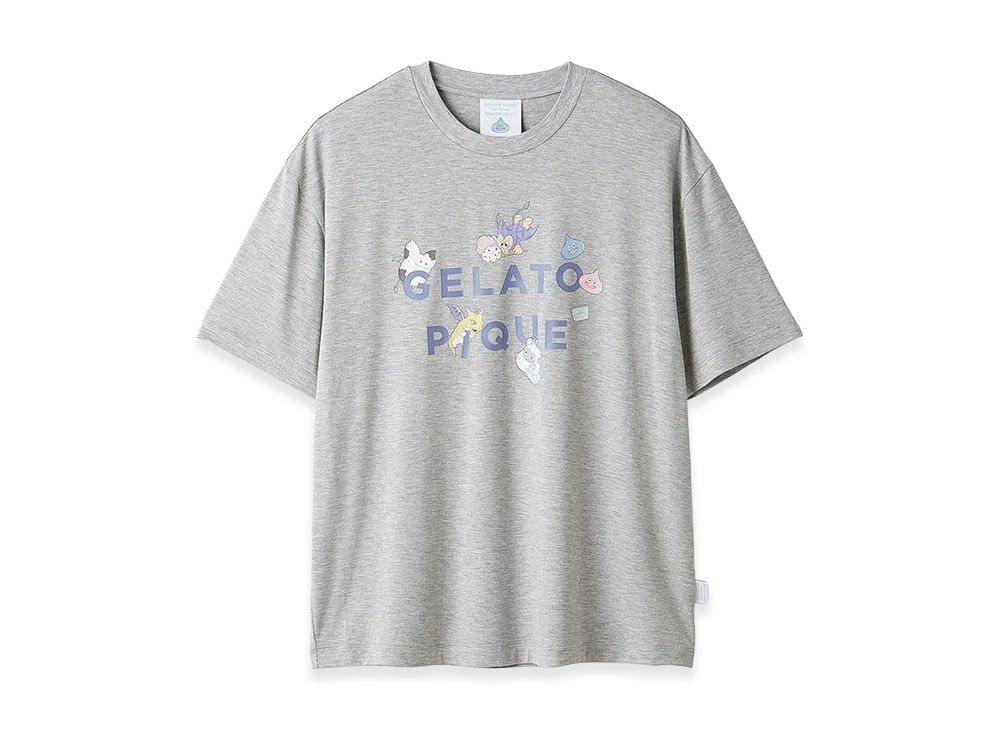 GELATO PIQUE x DRAGON QUEST One Point T-Shirt "Grey"