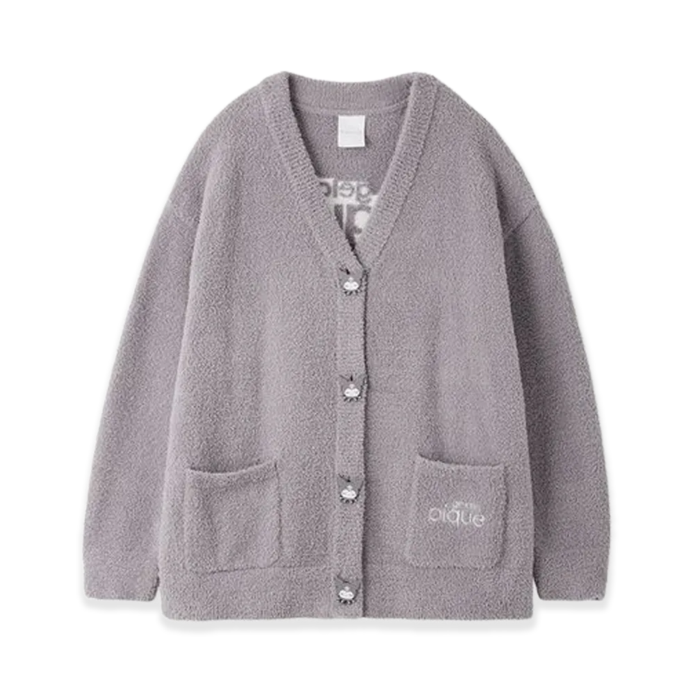 GELATO PIQUE x Sanrio Women's Baby Moco Jacquard Cardigan Kuromi "Purple"