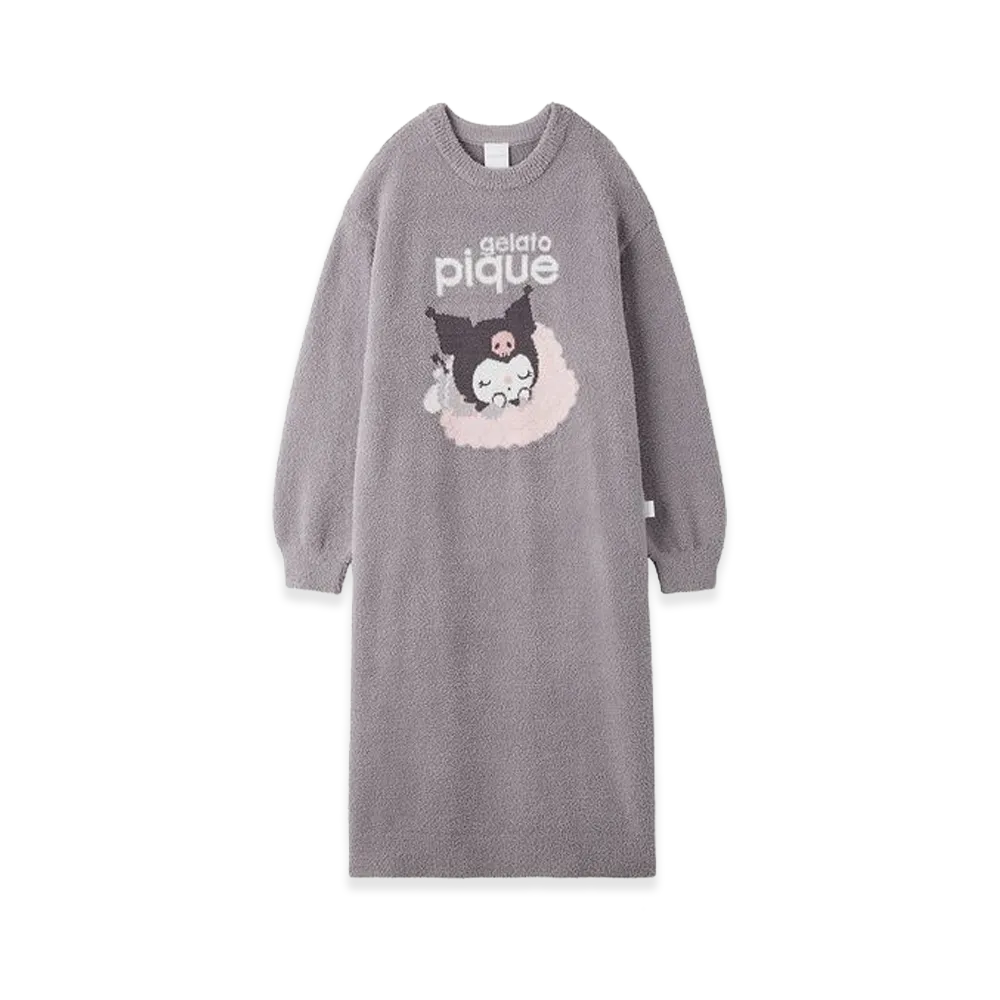 GELATO PIQUE x Sanrio Women's Baby Moco Jacquard Dress Kuromi "Purple"