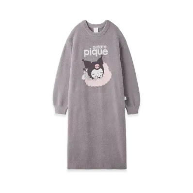 GELATO PIQUE x Sanrio Women's Baby Moco Jacquard Dress Kuromi "Purple"