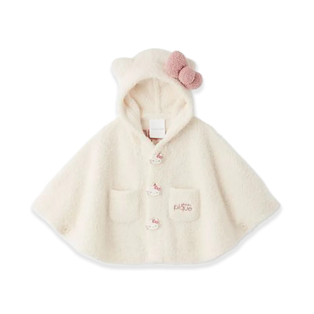 GELATO PIQUE x Sanrio Kids Poncho Hello Kitty "Off White"