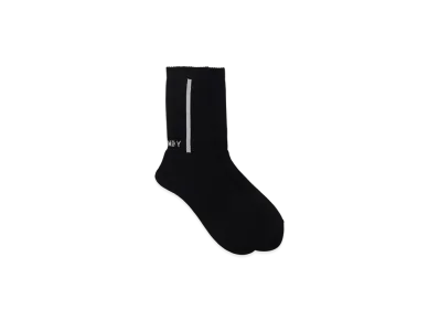 Yohji Yamamoto Ground Y Logo Rib Cotton Acrylic Socks "Black"