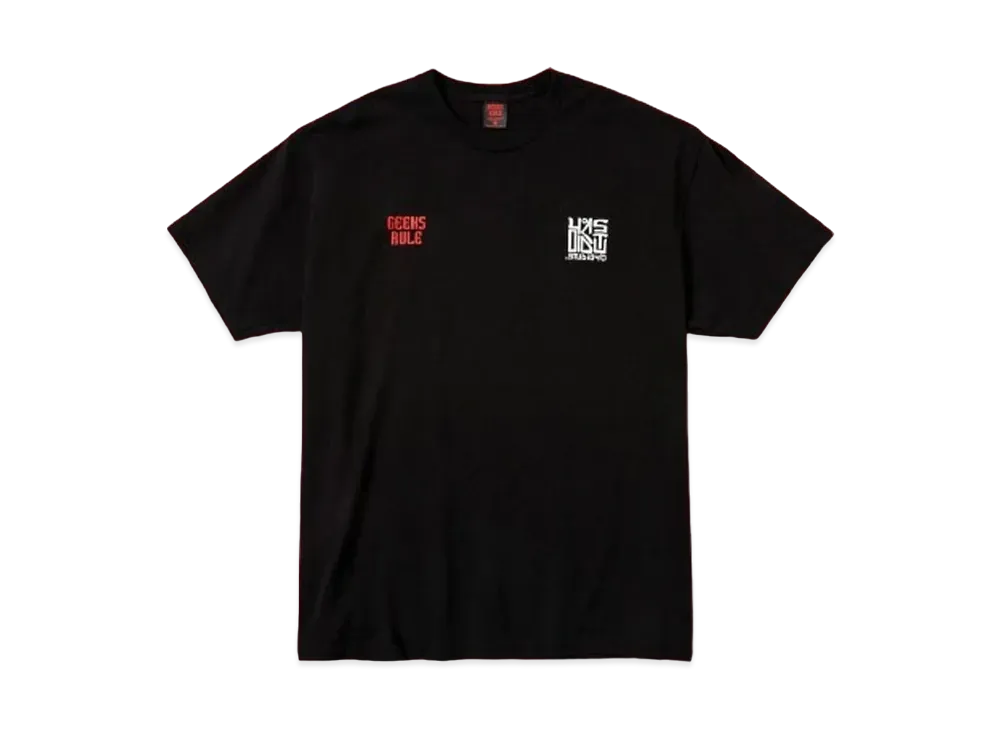 Geeks Rule Silkscreen Printing x STUDIO4℃ T-Shirt "Black"