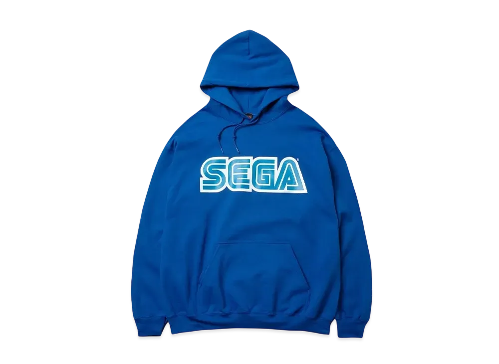 Geeks Rule x SEGA Logo Silkscreen Printing Sweat Hoodie "Blue"
