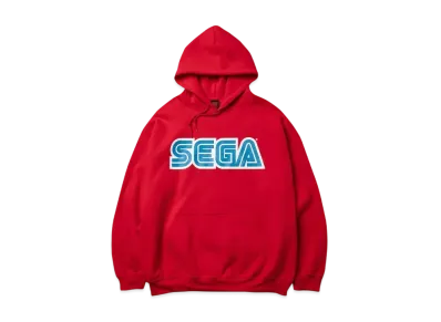 Geeks Rule x SEGA Logo Silkscreen Printing Sweat Hoodie "Red"