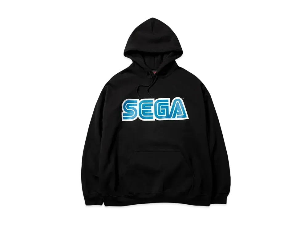 Geeks Rule x SEGA Logo Silkscreen Printing Sweat Hoodie "Black"