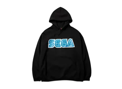 Geeks Rule x SEGA Logo Silkscreen Printing Sweat Hoodie "Black"