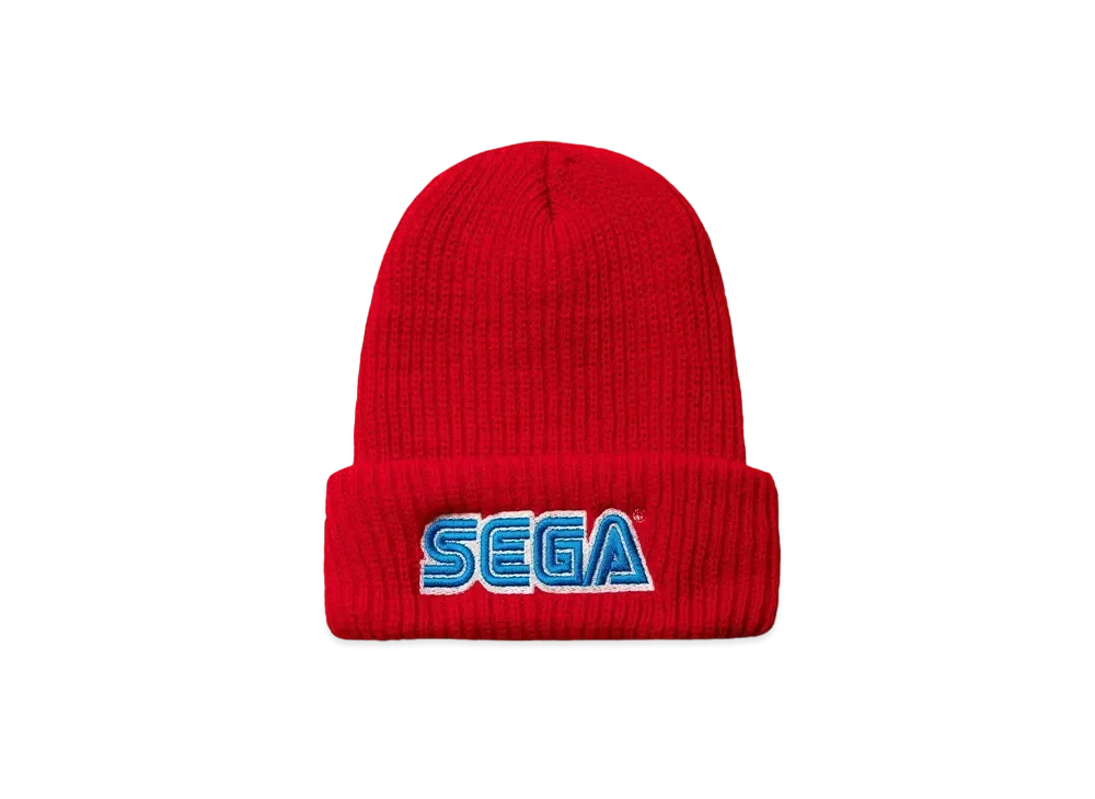 Geeks Rule x SEGA Company Logo Knit Cap "Red"