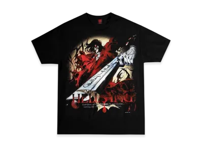 Geeks Rule x HELLSING OVA Silkscreen Printing T Shirt Alucard "Black"