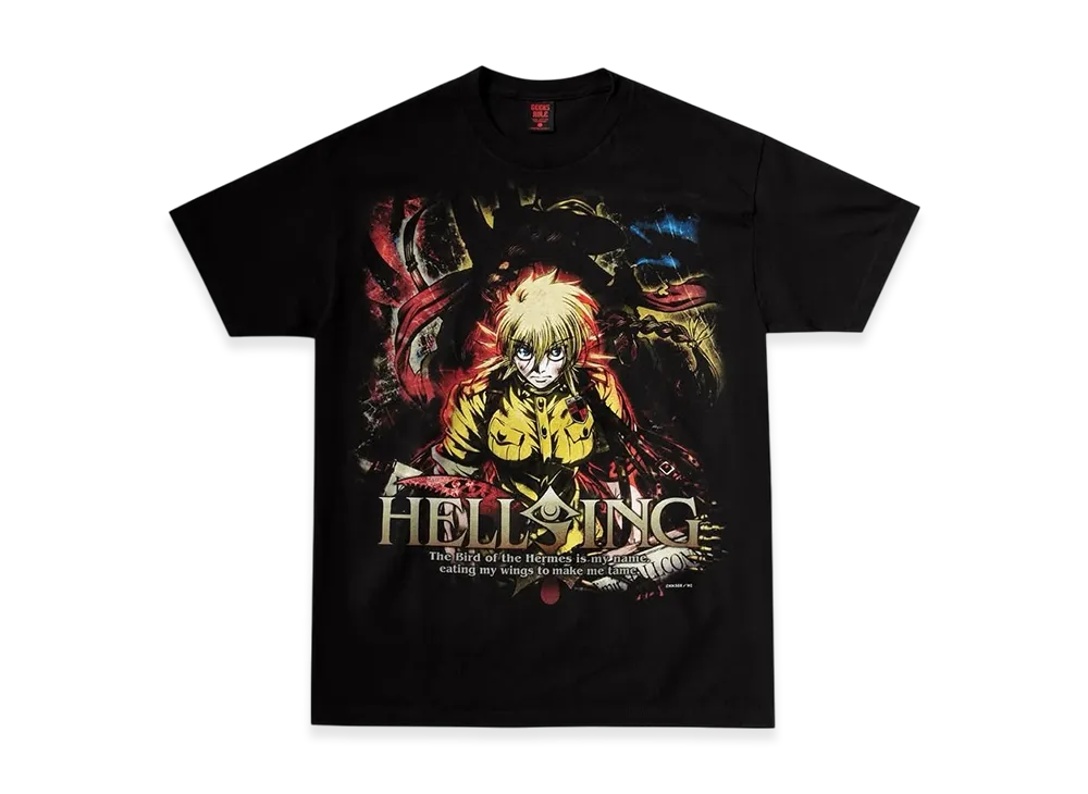 Geeks Rule x HELLSING OVA Silkscreen Printing T Shirt Seras "Black"
