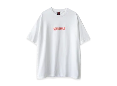Geeks Rule x SUNSHINE+CLOUD Hand Printed by 360° Graphics T-Shirt "White"