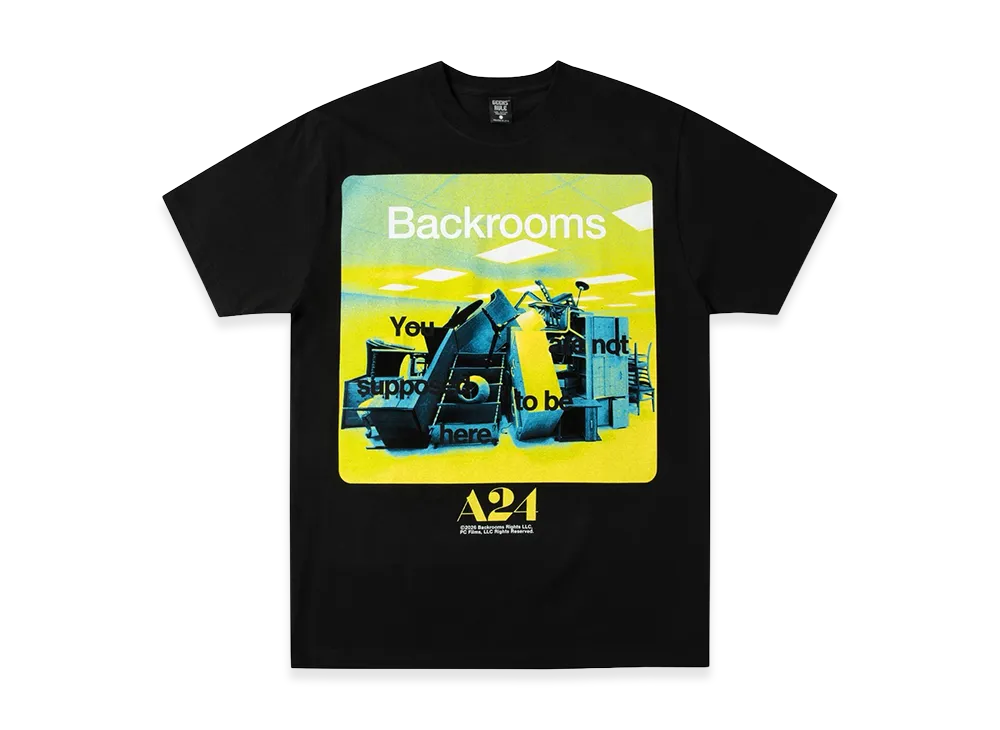 Geeks Rule x Backrooms Silkscreen Printing T Shirt Vol.01 "Black"