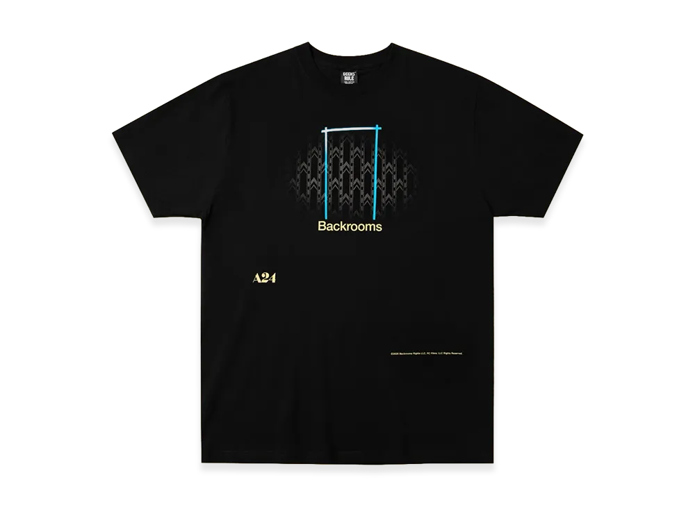Geeks Rule x Backrooms Silkscreen Printing T Shirt Vol.02 "Black"