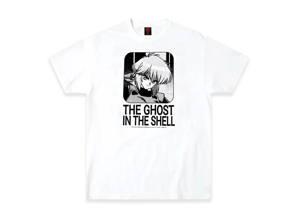 Geeks Rule x Dover Street Market (DSM) x THE GHOST IN THE SHELL Silkscreen Printing T Shirt "White"