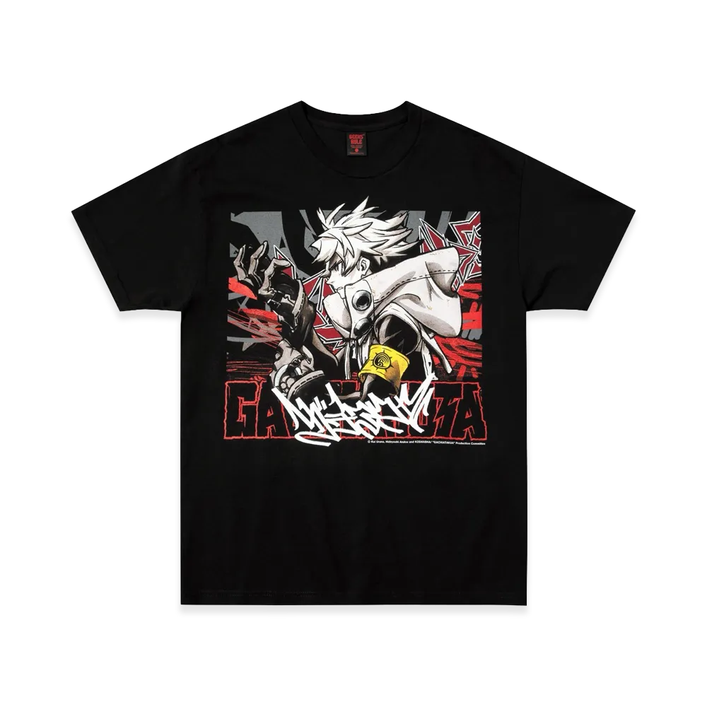 Geeks Rule x GACHIAKUTA Silkscreen Printing T-Shirt (Anime Ver.) "Black"