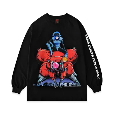 Geeks Rule x GHOST IN THE SHELL Silkscreen LS T Shirt "Black"