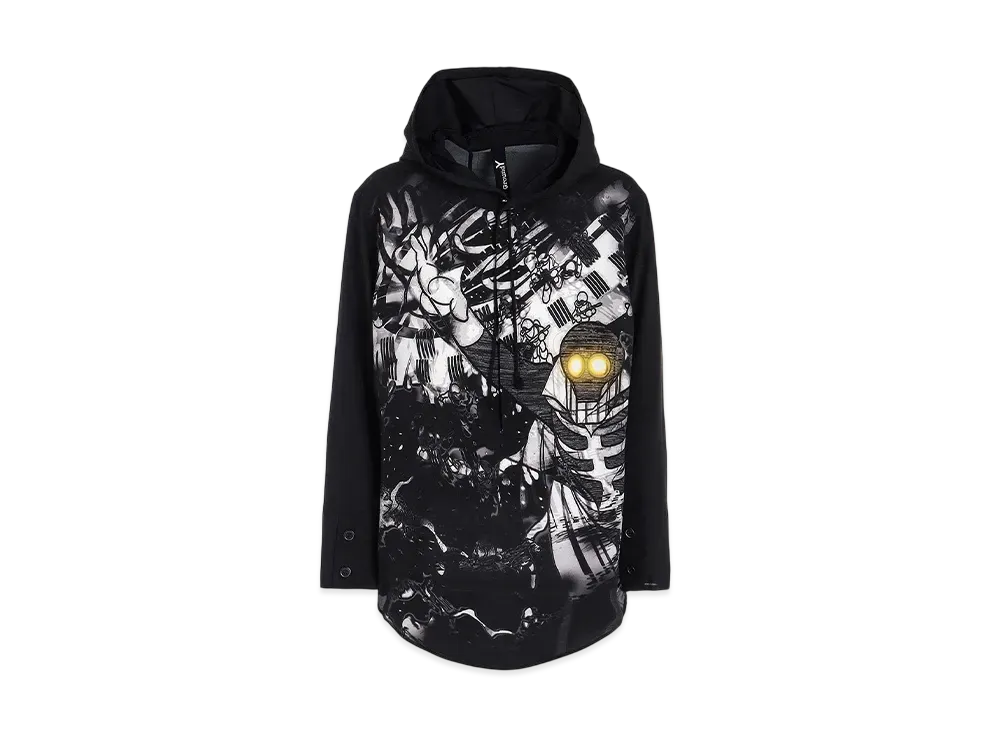 Ground Y x CYBORG009 60th Scarl Hoodie Shirt "Black"