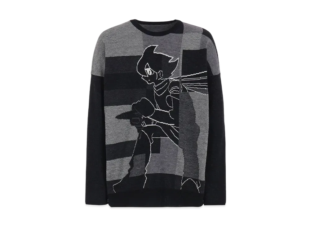 Ground Y x CYBORG009 60th Cyborg 009 Crew Neck Knit "Black"