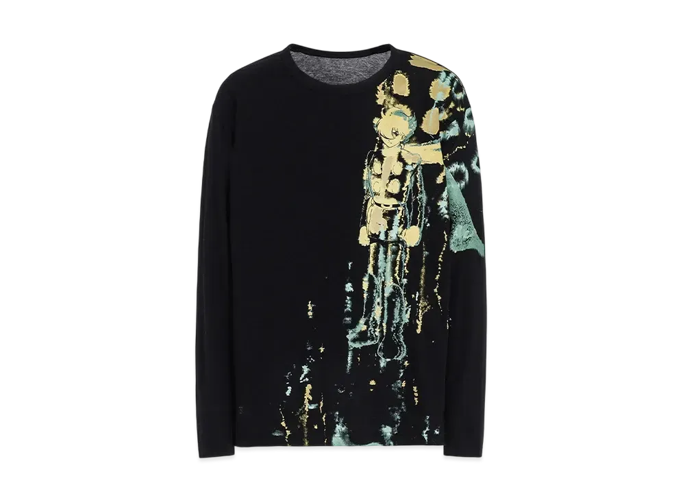Ground Y x CYBORG009 60th Cyborg 009 Watercolor Long Sleeve T-Shirt "Black"