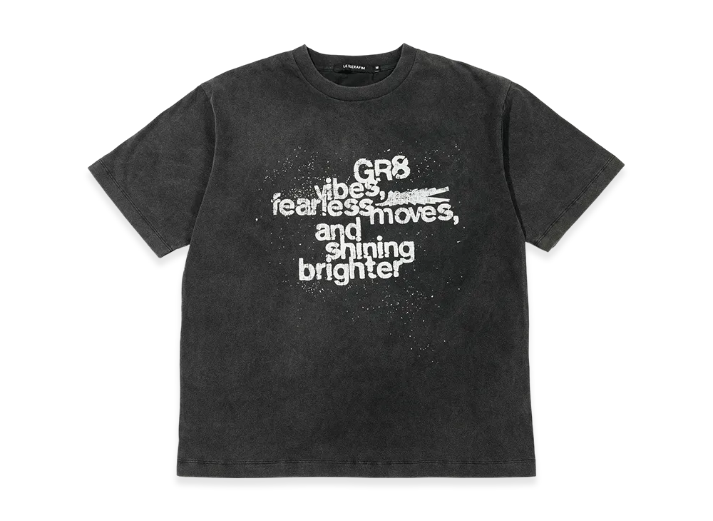 LE SSERAFIM x GR8 Collaboration S/S T-Shirt "Black"