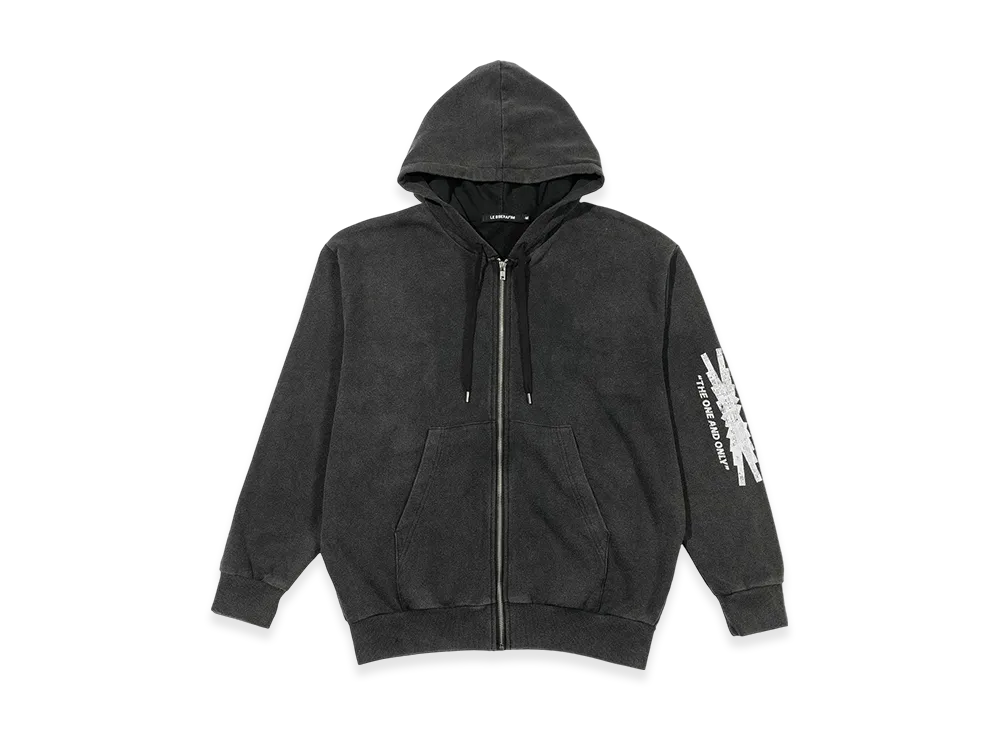 LE SSERAFIM x GR8 Collaboration Zip-Up Hoodie "Black"