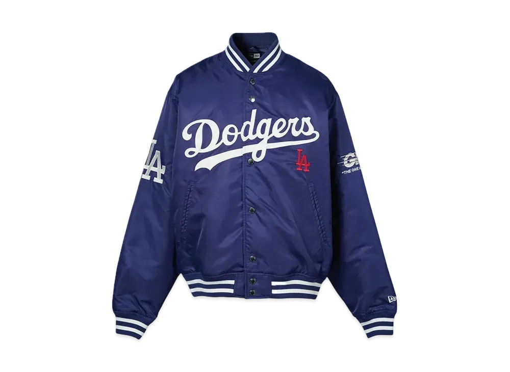 GR8 x MLB Tokyo Series Dodgers Nylon Varsity Jacket "Royal Blue"