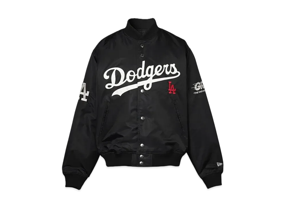 GR8 x MLB Tokyo Series Dodgers Nylon Varsity Jacket "Black"