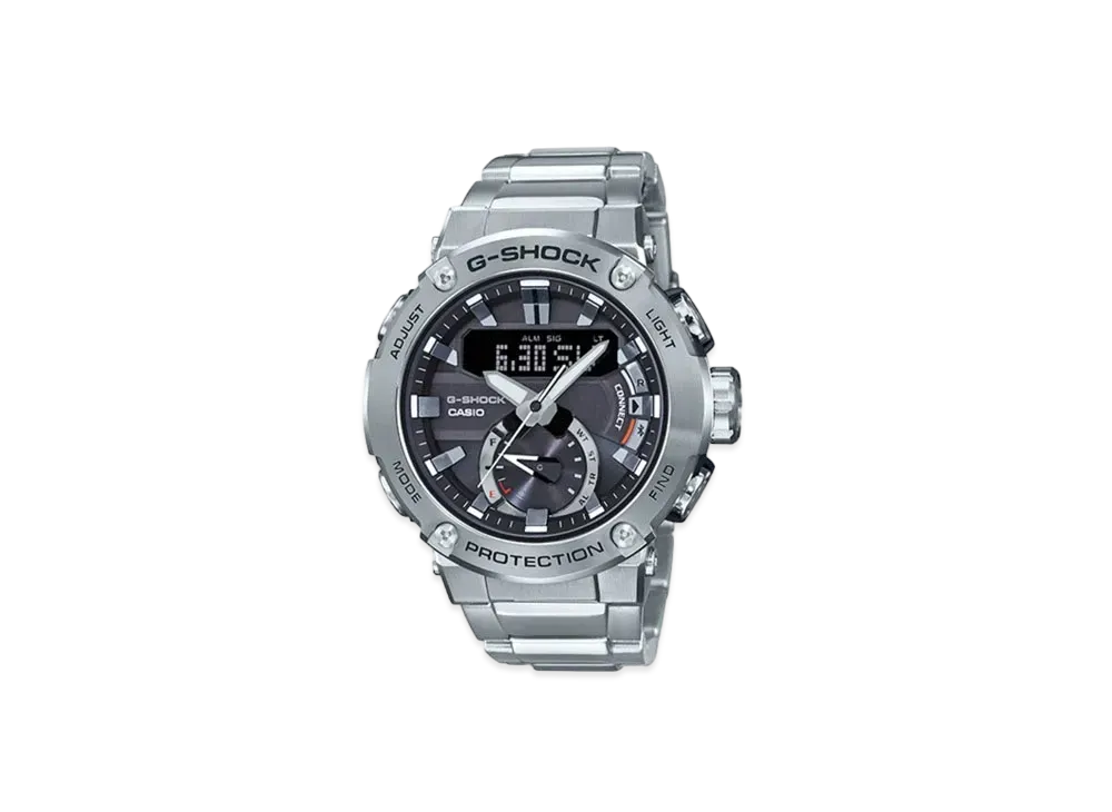 Casio G-Shock GSTB200D-1A - 50mm in Stainless Steel