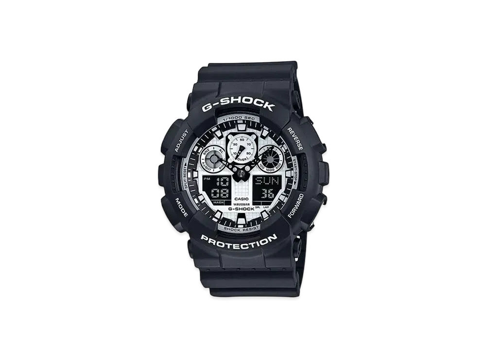 Casio G-Shock GA100BW1A - 55mm in Resin