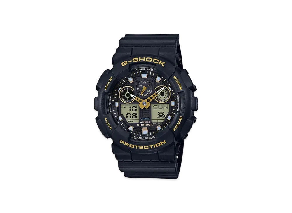 Casio G-Shock Analog-Digital GA100GBX-1A9 - 55mm in Resin