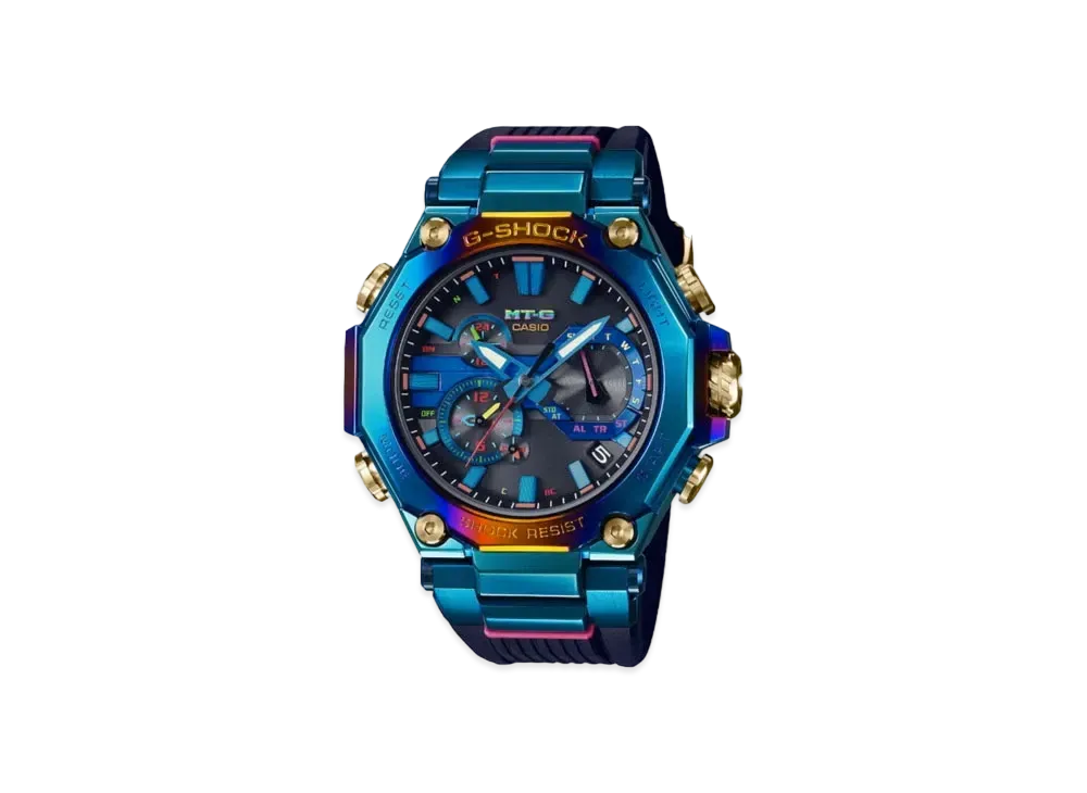 Casio G-Shock Blue Phoenix MTG-B2000PH-2A - 52mm in Stainless Steel