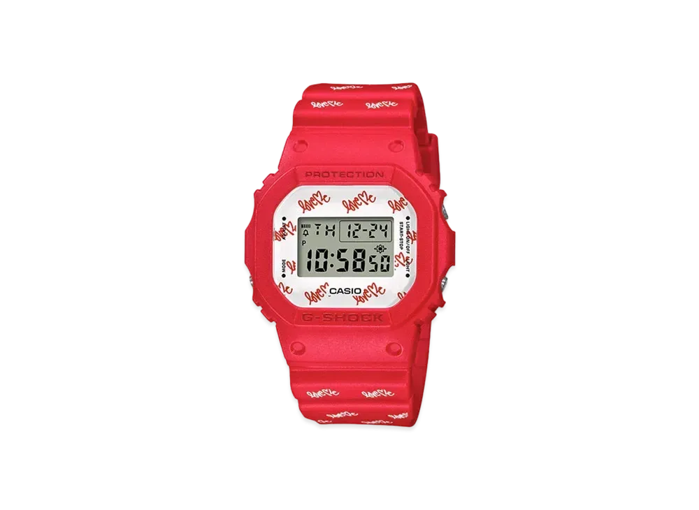 Casio G-Shock x Curtis Kulig "Love Me" DW5600LH-4 - 43mm in Resin
