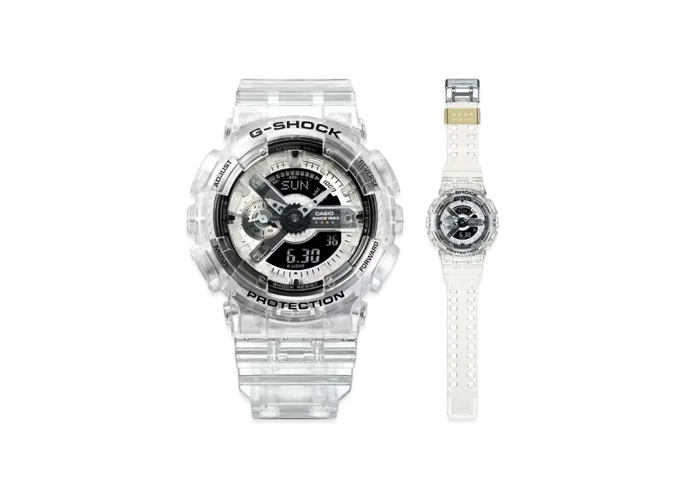 Casio G-Shock 40th Anniversary Clear Remix Analog Digital 110 Series GA-114RX-7AJR