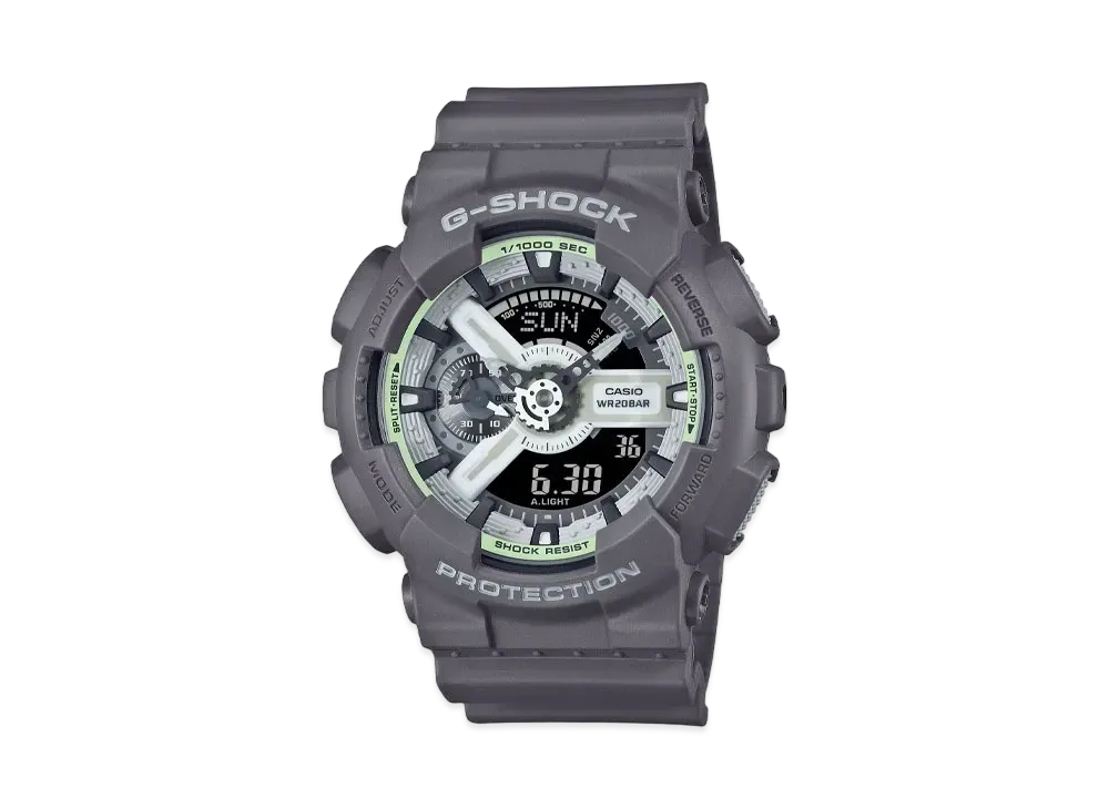 Casio G-Shock 110 Series Hidden Glow GA-110HD-8AJF "Gray"