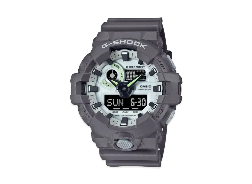 Casio G-Shock GA-700 Series Hidden Glow GA-700HD-8AJF "Gray"