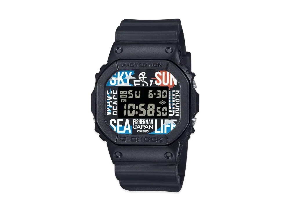 Casio G-Shock Reborn-Art Festival x FISHERMAN JAPAN 5600 Series DW-5600RF24-1JR "Black"